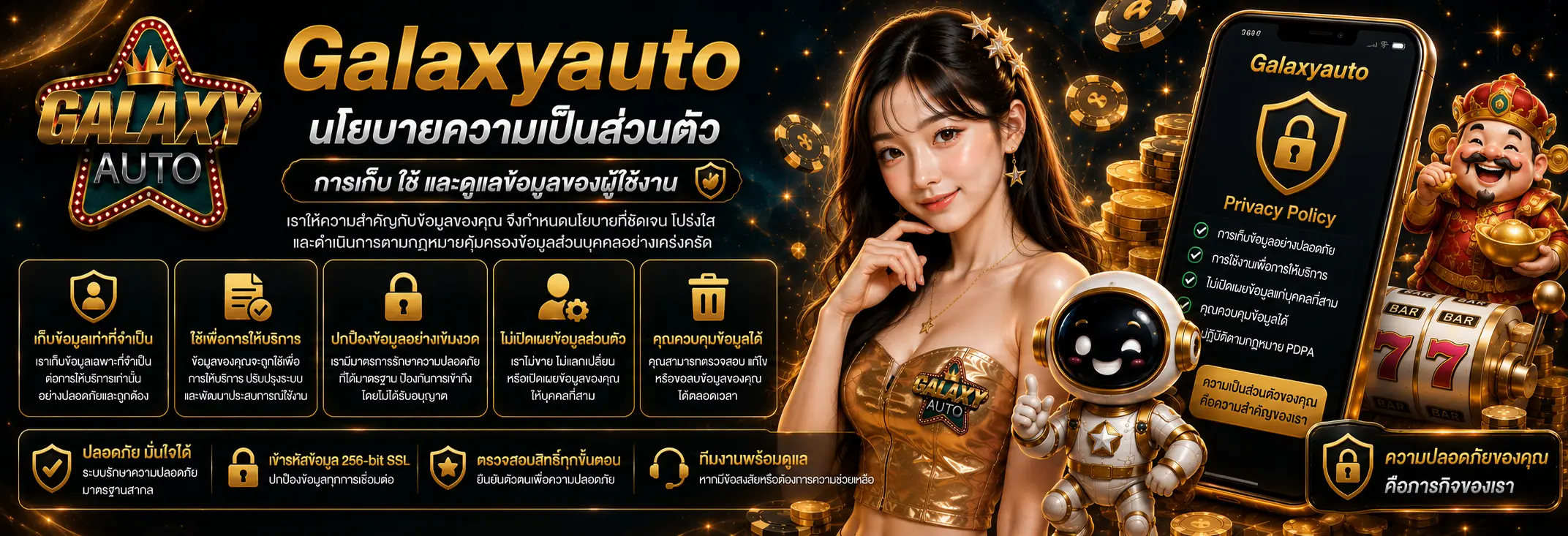 นโยบายความเป็นส่วนตัว Galaxyauto การเก็บ ใช้ และดูแลข้อมูลของผู้ใช้งาน